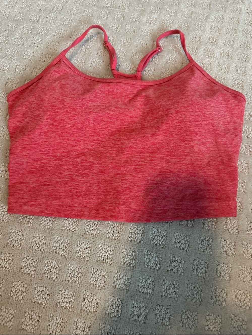Bombshell Sports Bra Heathered Crop Tank Top